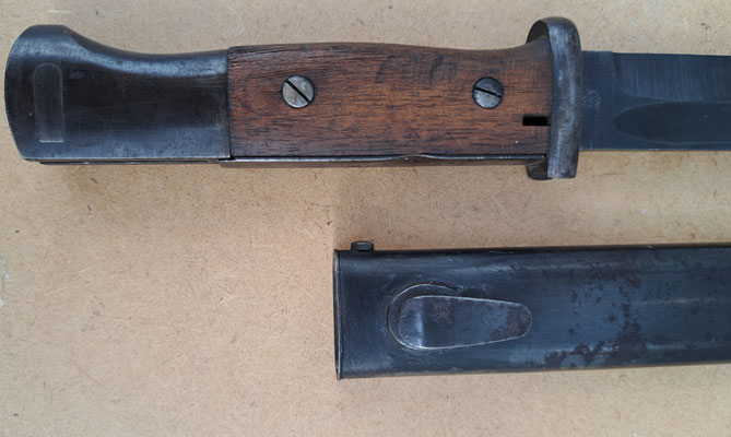 baïonnette Mauser 1884 - 98 code A W S