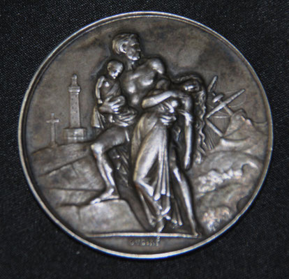 médaille en argent de sauvetage  par Oudiné