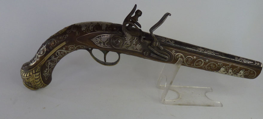 pistolet à silex  orientale vue generale 