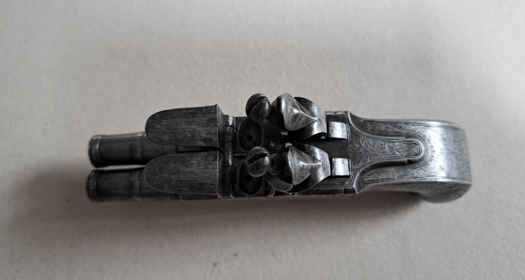 pistolet a silex CH Gallas London vue des platines 