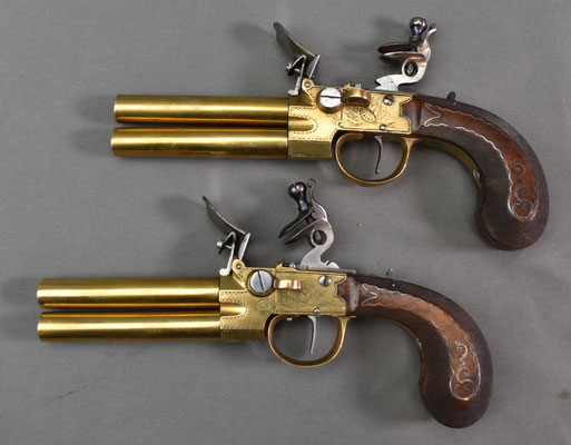 paire de pistolet à coffre à l'écossaise