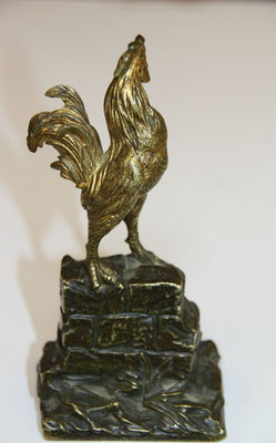 bronze Coq  Caïn Masson  