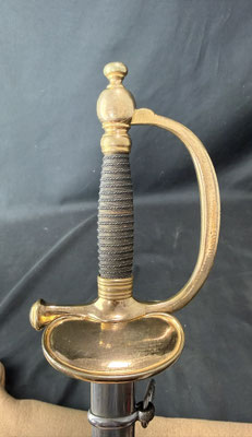 monture dorée épée sous officier mle 1884.