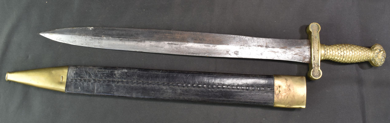 glaive d'artillerie à pieds monarchie de juillet poignée ecailles 
