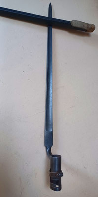 baïonnette à douille hollandaise type 1822 française 