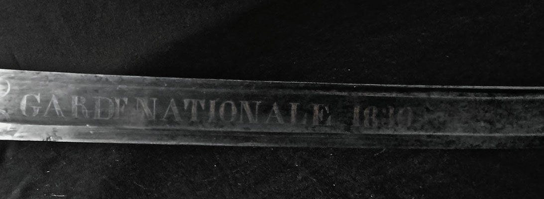 sabre modèle 1821 garde nationale 1830 details gravures 