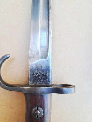 baïonnette anglaise modéle 1907 avec quillon  fusil Lee-Enfield