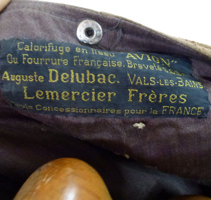 étiquette gilet aviation Français ww2