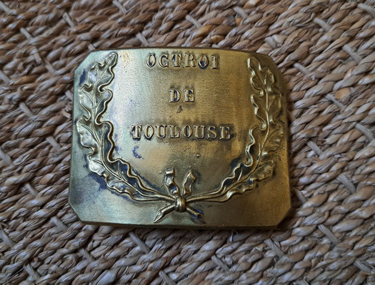 plaque de ceinturon octroi de toulouse