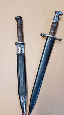 baïonnette mauser 84/98  baîonnette suisse K31