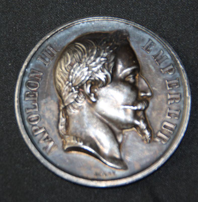 médaille en argent  de sauvetage second empire par Barre 