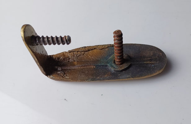 plaque de couche carabine gras modèle 1874/80 en laiton poinçonnée 