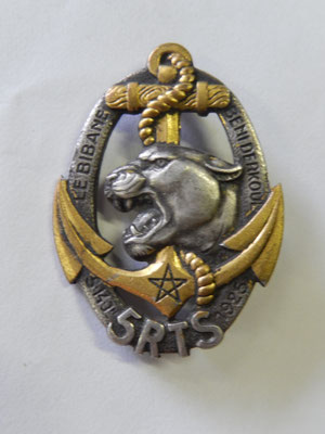  insigne 5° RTS  DP H 314 Prix : 10 euros