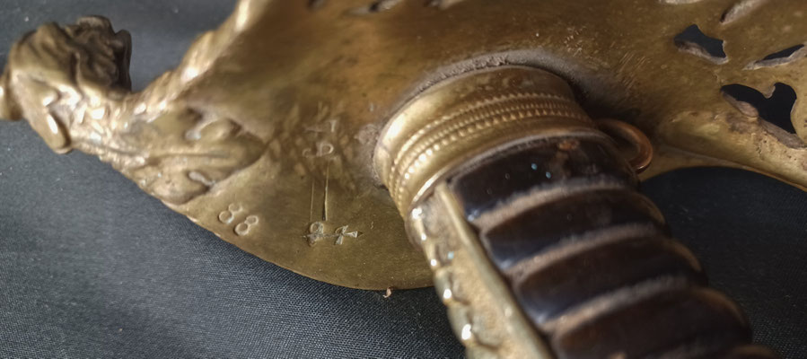 sabre d'officier de marine 1837 lame poinçonnée 