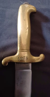 glaive modéle 1843 italie detail ricasso 