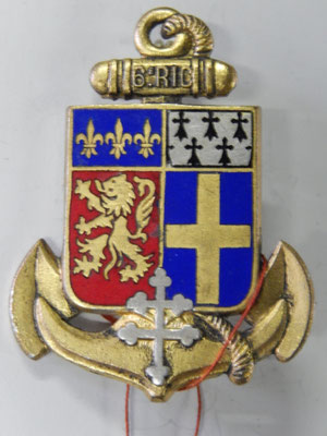insigne 6° RIC . DPN43rom dép H159 Prix : 30 euros 