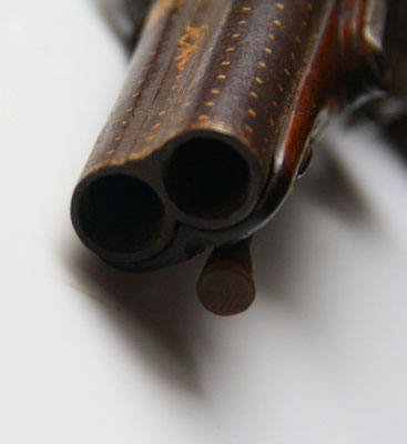 pistolet de carosse  percussion double canon