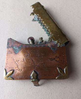 briquet  gravée Craonne 1917 artisanat  de tranchée  ww1