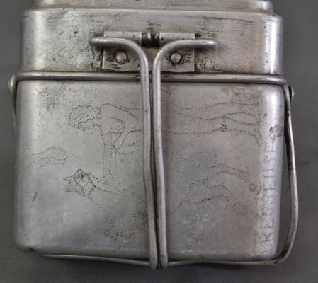 face avant gamelle prisonnier français ww2