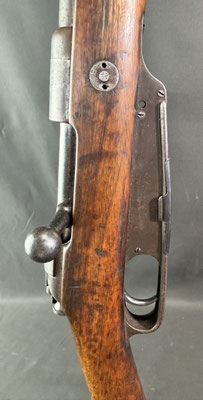 fusil gewehr 1888 komission calibre 8.64 mauser.vue culasse 