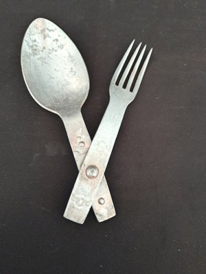 couvert aluminium  allemand ww2