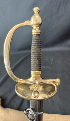 clavier ornée d'une grenade épée sous officier mle 1884.