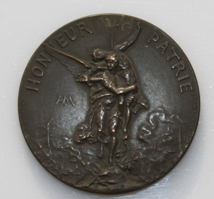 médaille par Ch Marey ( 4.5 cm). union des sociétés de tir  de france .VII concours national.prix : 50 euros