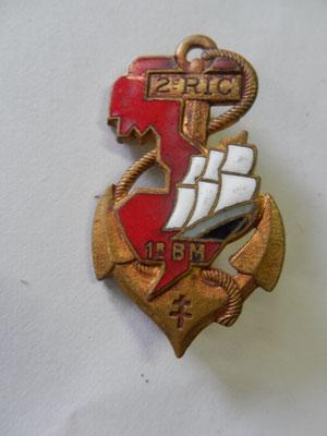  insigne 2° ric  1BMEO  DP 25R.B dép   prix : 20 euros