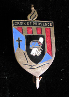  insigne promotion  croix de provence .dos lis prix: 120 euros