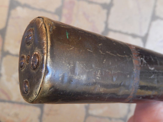 hache de sapeur restauration garniture laiton 