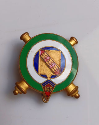 163°régiment d'artillerie de position . paris drago nice deposé  25 rue beranger paris  attache pastille épingle .prix 130 euros 