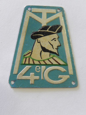 insigne 4 °groupement de tabors marocains  .tôle peinte prix : 120 euros
