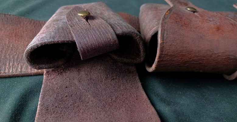 cartouchiére anglaise de cavalerie ww1 detail des separateurs 