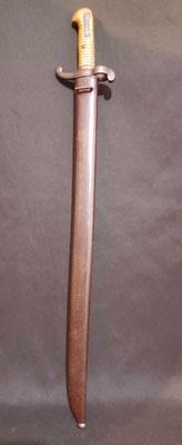 sabre baionnette modèle 1842 de mousqueton d'artillerie.