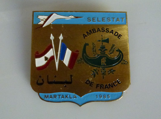 insigne ambassade de france liban : 10 euros