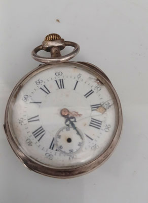 montre de mineur en argent 