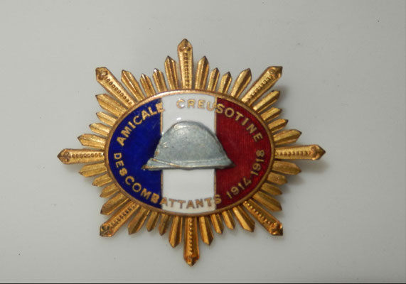 amicale creusotine des combattants 14/18 .  Prix : 50 euros  