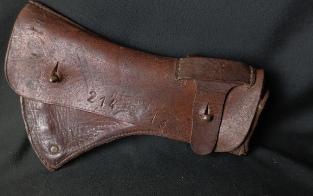 porte hache cuir ww1