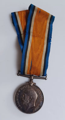 Medaille britanique ww1 comemorative  guerre 1914 1918 attribuée sur la tranche 