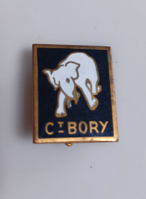 insigne marine commandant bory .dos lis doré pastille ab .prix 70 euros
