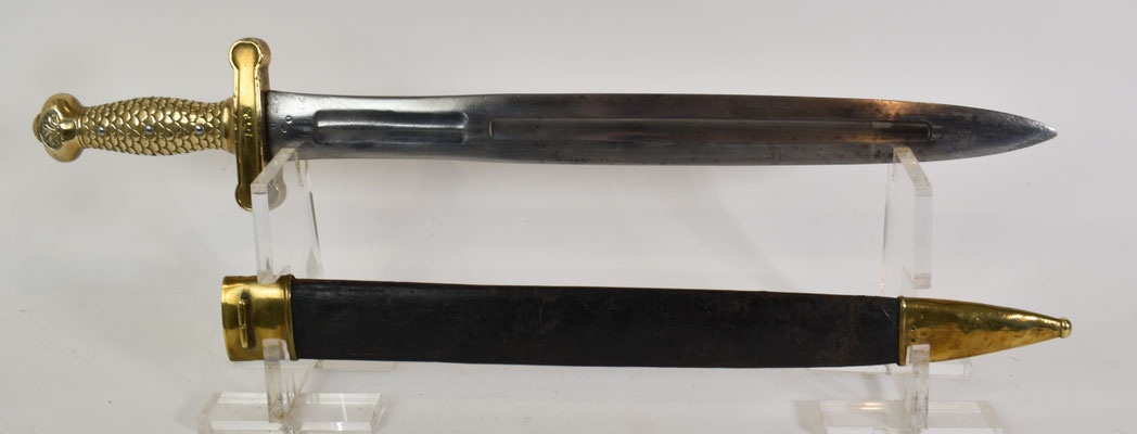 glaive artillerie de la garde nationale avec bon fourreau 