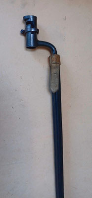 baïonnette à douille hollandaise type 1822 française avec fourreau en cuir noir 