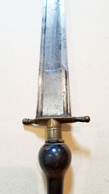 baïonnette bouchon officier lame gravée