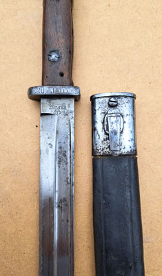 baïonnette mauser 1884-98 1er type 2ème version 