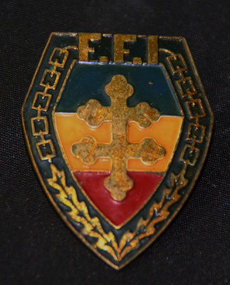 insigne  F F I  149° R I F ,dos lis ,peint .prix 80 euros  M