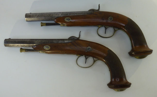 paire de pistolet percussion poudre noire 