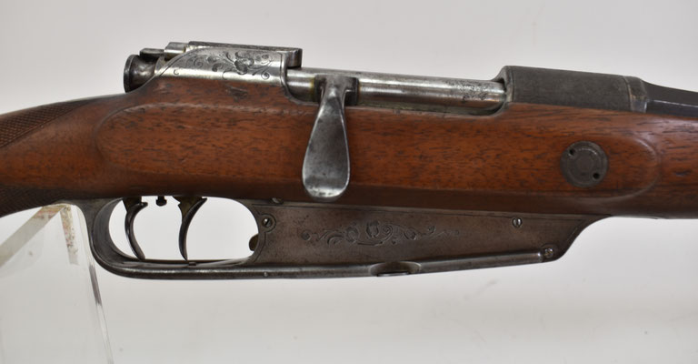 carabine Sporter modèle 1888 kommission vue culasse .