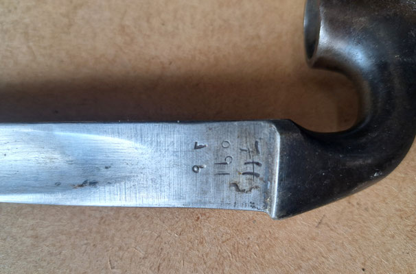 baïonnettte  Martini modèle 1876 à douille anglaise  