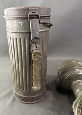 boitier masque à gaz allemand ww2