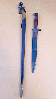 baïonnette mauser 1871-84 Bavaroise baïonnette martini enfield modéle 1876
